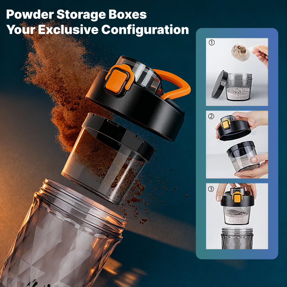 Electric protein shaker bottle