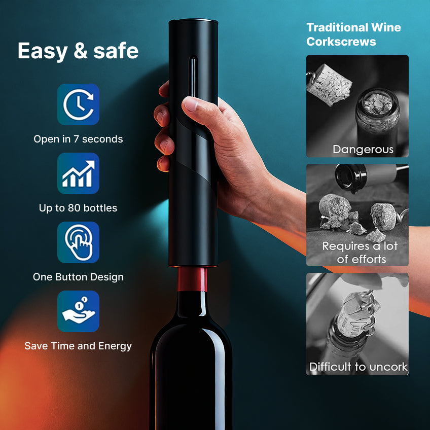 Electric red wine opener