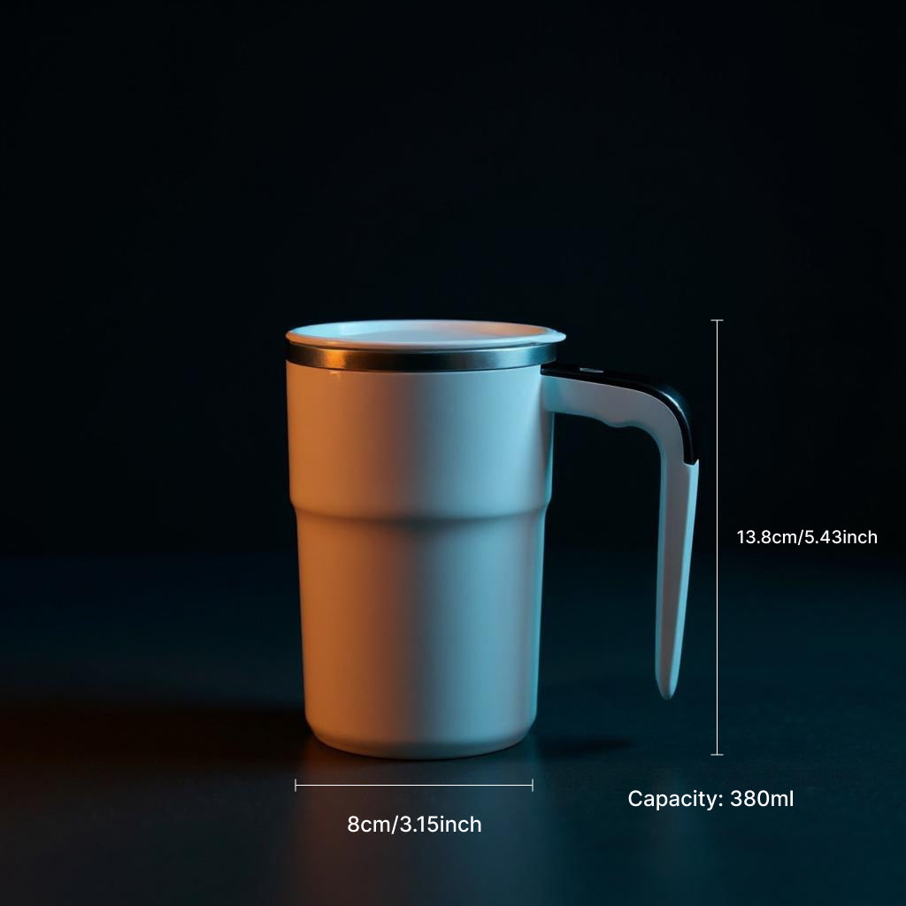 Self stiring magnetic mug