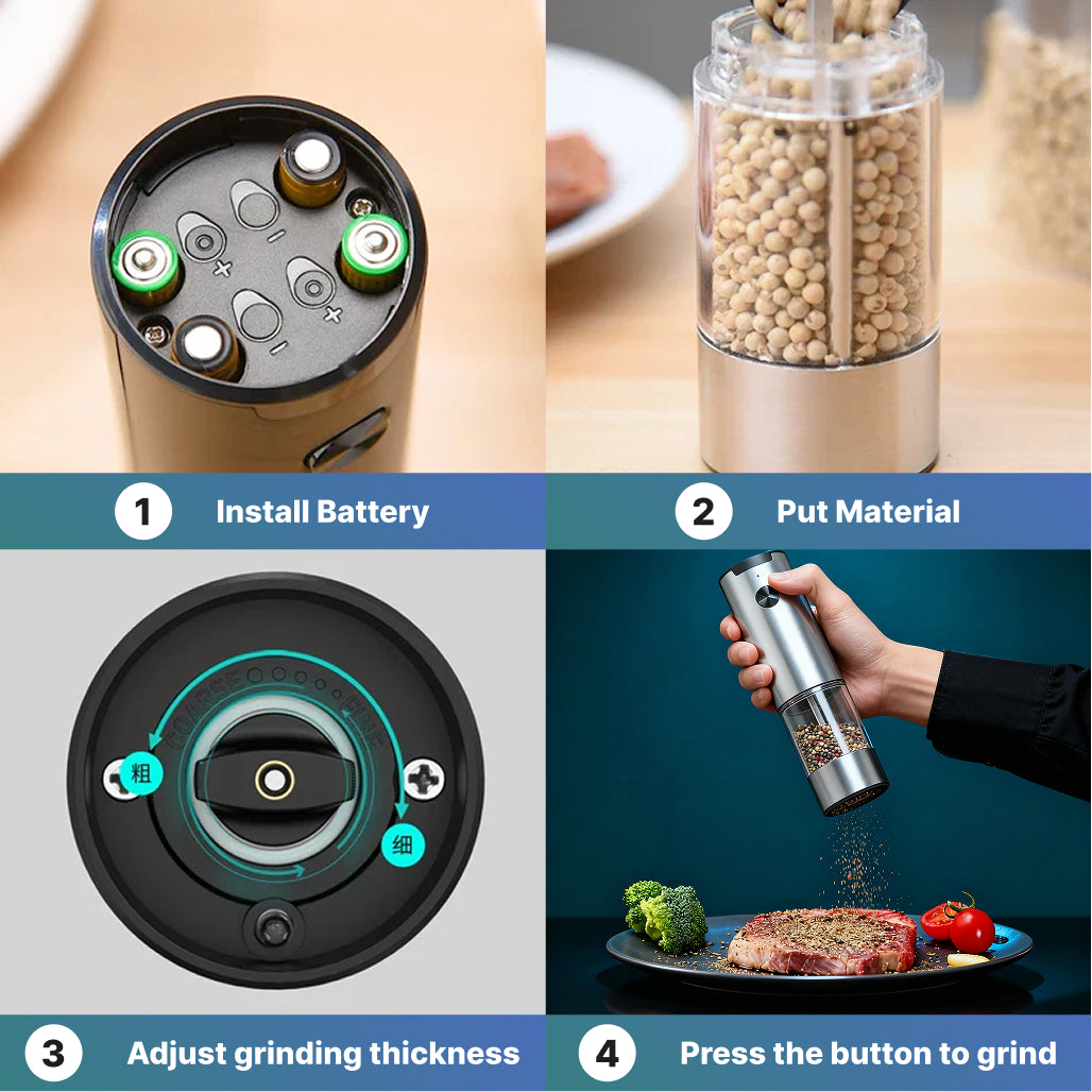 Electric salt & pepper grinder